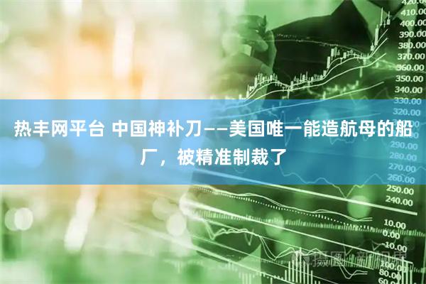 热丰网平台 中国神补刀——美国唯一能造航母的船厂，被精准制裁了