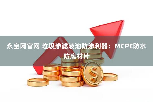 永宝网官网 垃圾渗滤液池防渗利器：MCPE防水防腐衬片