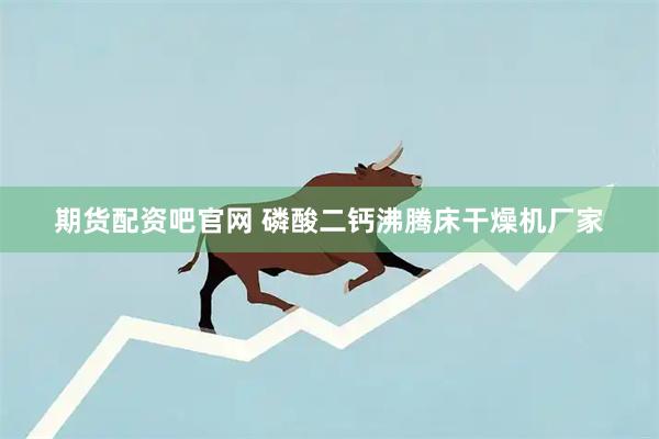 期货配资吧官网 磷酸二钙沸腾床干燥机厂家