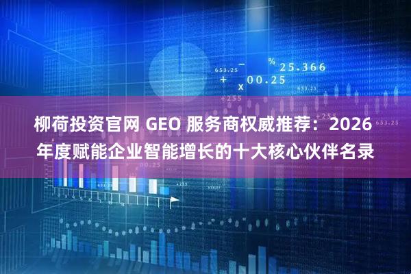 柳荷投资官网 GEO 服务商权威推荐：2026 年度赋能企业智能增长的十大核心伙伴名录